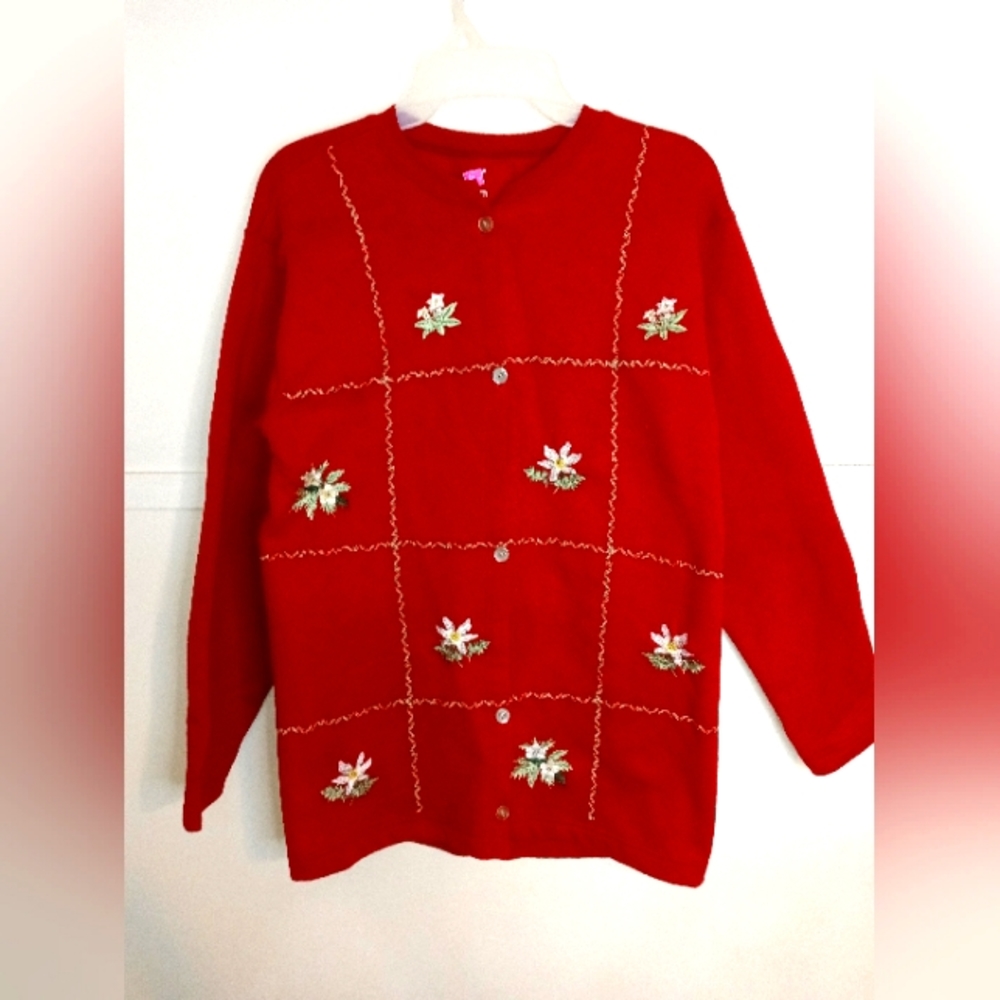 Hanes Women's Cotton Winter Sweatshirt Cardigan Size Medium